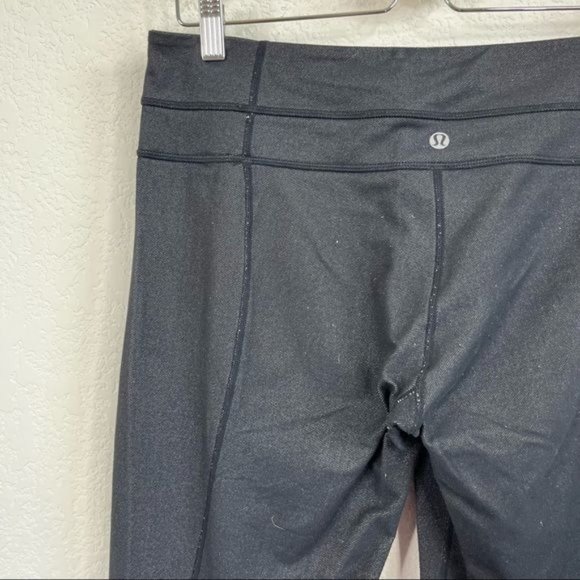 Lululemon Flare Textured Gray Yago Athleisure Pants - Picture 5 of 7